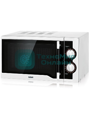 Микроволновая печь BBK 23MWS-928M/W/RU белый, 23 л, 900 Вт, переключатели - поворотный механизм
