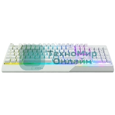 Клавиатура проводная MSI Vigor GK30 белый USB Multimedia for gamer LED (подставка для запястий)