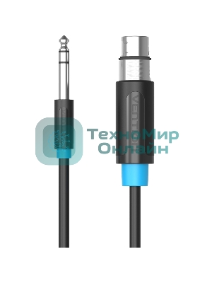 Кабель Vention аудио Jack 6.5 M/XLR F - 1.5м