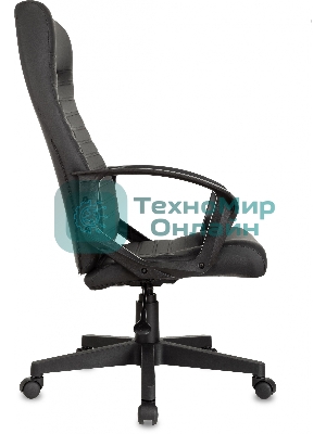 Кресло Бюрократ CH-480LT черный, экокожа