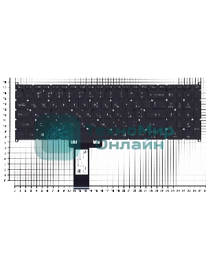 Клавиатура для ноутбука Acer Spin 5 SP515-51 черная с подсветкой