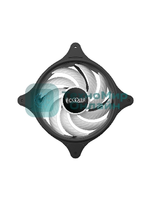 Вентилятор для корпуса PCCooler FX-120-3 черный, 120 мм, 1200 об/мин, 18 дБ, 3 pin
