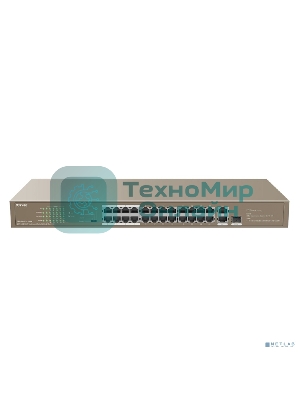 Коммутатор Tenda TEF1126P-24-250W 26-Портовыйбез управления FE c 24 портами PoE