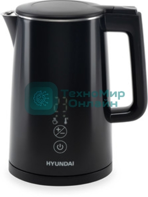 Чайник электрический Hyundai HYK-S2507 0.6 л, 1000 Вт, черный