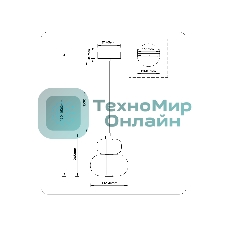 Подвесной светодиодный светильник Ambrella light LH11052 BK/SM черный/дымчатый 12W 3000K D230*265