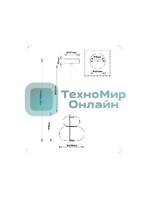 Подвесной светодиодный светильник Ambrella light LH11052 BK/SM черный/дымчатый 12W 3000K D230*265