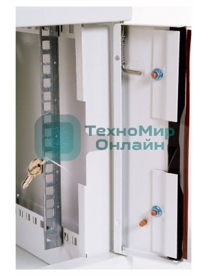 Шкаф настенный ЦМО ШРН-15.650 15U 600x650мм пер.дв.стекл несъемные бок.пан. 50кг серый