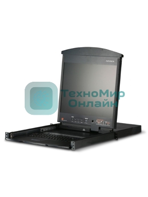 Квм консоль ATEN 8P CAT5 HIGH DENSITY DUAL RAIL LCD OVER