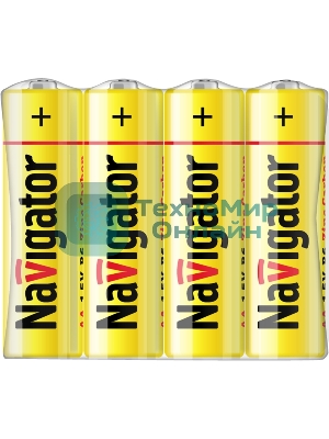Элемент питания солевой Navigator NBT-NS-R6-SH4 (шринка 4шт)