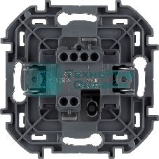 Переключатель 1-клавишный 10AX 250 В алюминий