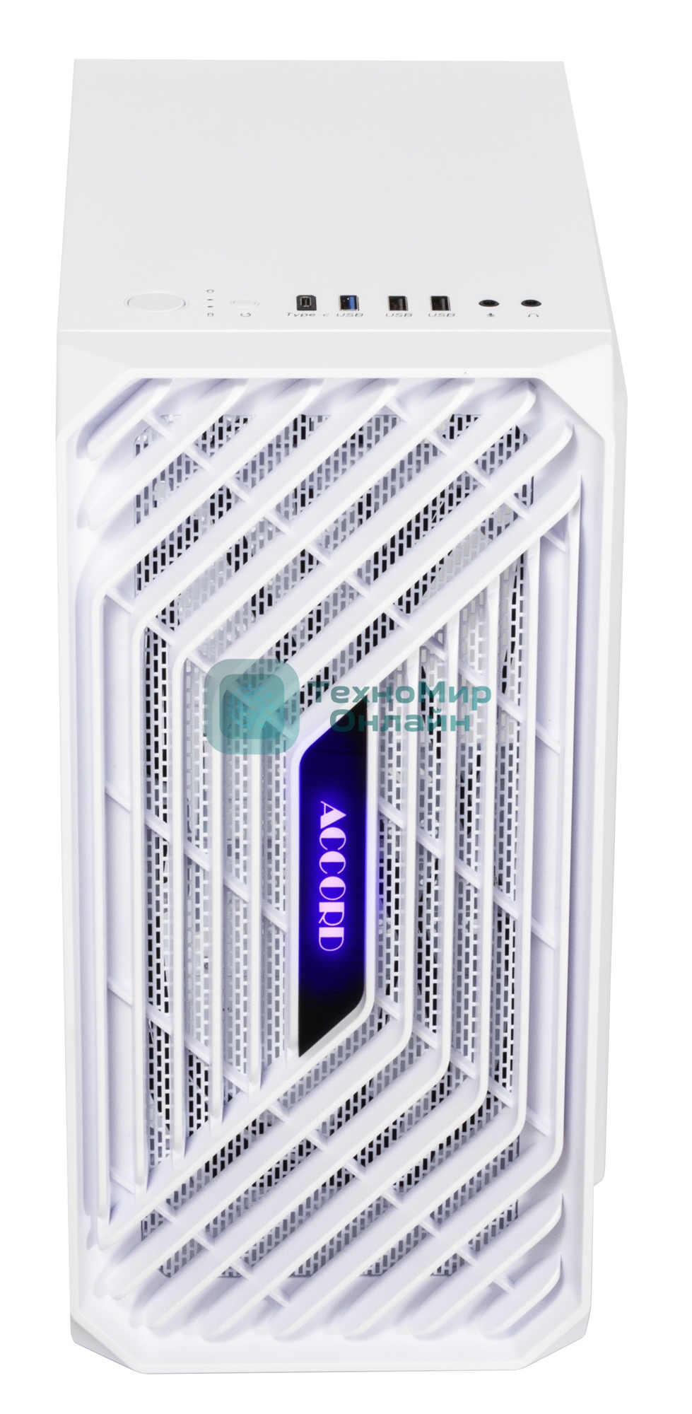 Компьютерный корпус Accord ACC-265W белый без БП mATX 1x80мм 1x92мм 2x120мм 2xUSB 2.0 1xUSB 3.0 audio