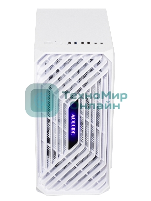 Компьютерный корпус Accord ACC-265W белый без БП mATX 1x80мм 1x92мм 2x120мм 2xUSB 2.0 1xUSB 3.0 audio