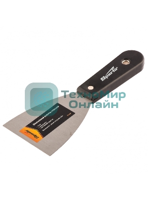 Шпательная лопатка Sparta стальная, 75 мм, полированная, пластмассовая рукоятка