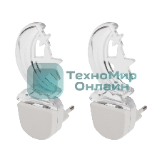 Комплект Rexant (2шт./уп.) Ночник светодиодный ЛУННАЯ НОЧЬ BLUE (питание от сети AC 230 В/50 Гц)
