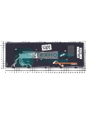 Клавиатура для ноутбука HP 450 G2 черная с рамкой с подсветкой