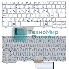 Клавиатура для ноутбука Lenovo IdeaPad 100S-11IBY белый без рамки