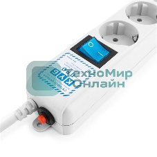 Фильтр-удлинитель Power Cube PRO, 1,9 м, LC контур, 16А/3,5кВт Surge protector Power Cube Pro 1,9 m, LC circuit, 6 outlets (белый) 16A/3,5kVt