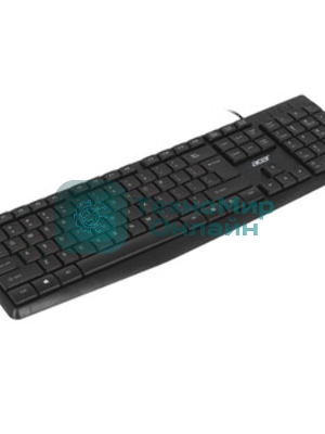 Клавиатура проводная Acer OKW121 (ZL.KBDEE.00B), USB, черный