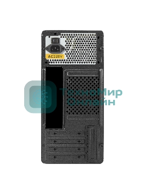 Корпус ExeGate BAA-503U2-UNS500, Mini-Tower, чёрный, 1 x 80/90 мм, БП 500 Вт