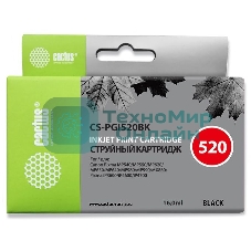 Картридж струйный Cactus CS-PGI520BK черный (16 мл) для Canon Pixma MP540/MP550/MP620/MP630/MP640/MP660/MP980/MP990/MX860/iP3600/iP4600/iP4700