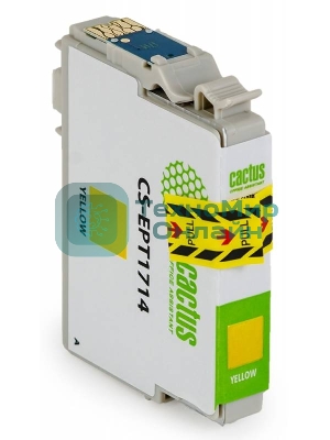 Картридж струйный Cactus CS-EPT1714 17XL желтый (10 мл) для Epson Expression Home XP-33/103/203/207/303/306/403/406