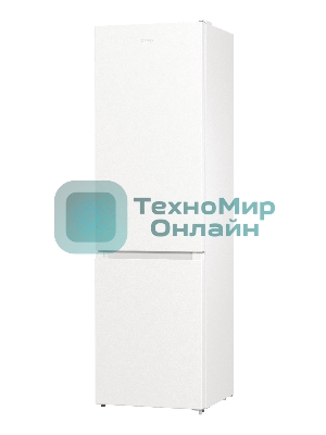 Холодильник Gorenje NRK6201EW4 белый двухкамерный 235/96 л морозилка снизу, No Frost