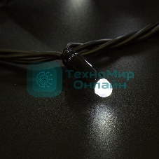 Гирлянда Neon-night Нить 10м, постоянное свечение, черный ПВХ, 230В, белый