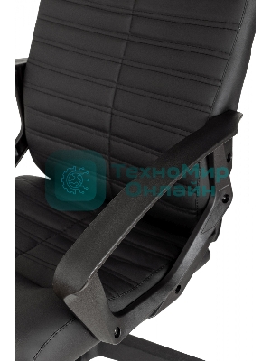 Кресло Бюрократ CH-480LT черный, экокожа