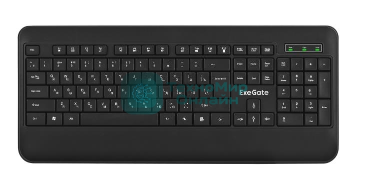 Клавиатура проводная ExeGate Professional Standard LY-E5500M, USB, черный