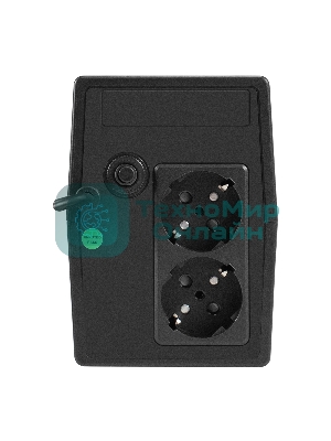 Источник бесперебойного питания ExeGate Smart LB-400.LCD.AVR.2SH (400VA/240W, LCD, AVR, 2*Schuko, батарея 12V 4.5Ah, Black)