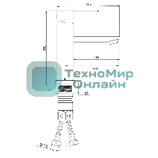 SUS125-001F Смеситель для умывальника, ø35