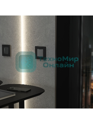 Рамка на 1 пост Slab (черный софт) W0012908
