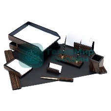 Настольный набор Good Sunrise 8FE-1A (8 предметов) черное дерево дерево/МДФ черный