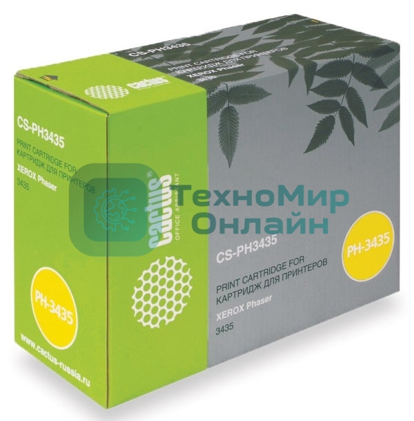Картридж лазерный Cactus CS-PH3435 (106R01415) черный (10000 стр.) для Xerox Phaser 3435