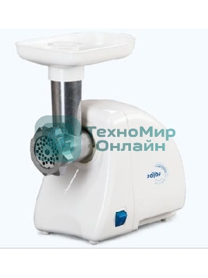 Мясорубка электрическая Ротор Экстра М ЭМШ 35/250-1 белый, 1500 Вт, 0.6 кг/мин, защита от перегрузки, насадки - 2