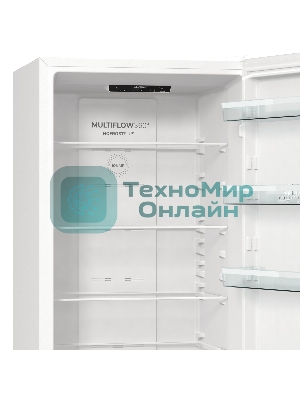 Холодильник Gorenje NRK6201EW4 белый двухкамерный 235/96 л морозилка снизу, No Frost