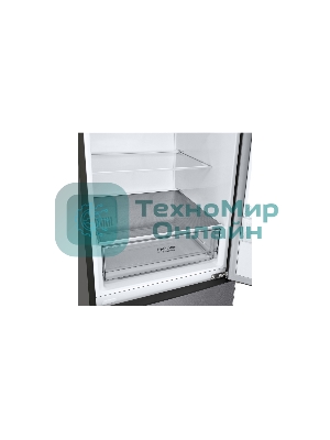 Холодильник LG GA-B509CLSL графитовый двухкамерный 277/107л морозилка снизу, No Frost