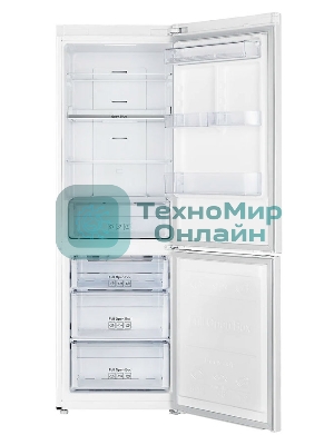 Холодильник Samsung RB33A32N0WW/WT белый двухкамерный 230/98л морозилка снизу, No Frost