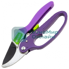 Секатор прямого реза Palisad 200 мм, храповой механизм, металлические обрезиненные рукоятки