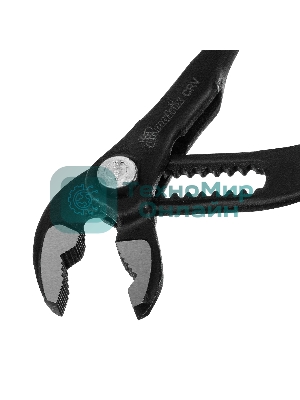 Переставные клещи Matrix 180 мм, кнопочный механизм, хром-ванадий, обливные рукоятки