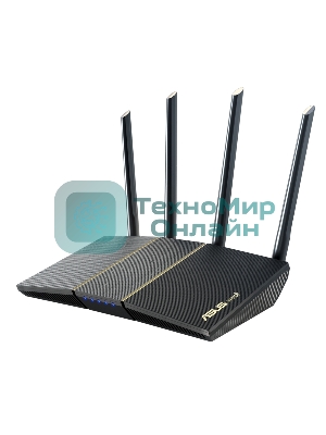 Роутер беспроводной Asus RT-AX57 AX3000 10/100/1000BASE-TX черный