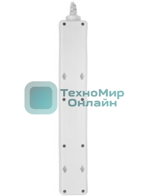 Сетевой фильтр Buro 600SH-16-3-W 3 м, 6 розеток, белый, коробка