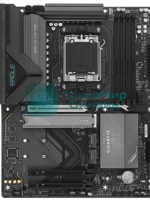 Материнская плата Gigabyte X870 EAGLE WIFI7, AM5, AMD X870, 4xDDR5, 4xSATA, 3xM.2, 1xPCI-E 5.0 x16, 2xPCI-E 3.0 x1, 1xHDMI, 1xUSB-C (DP), 1x 2.5Gb LAN, 4xUSB-A 2.0, 3xUSB-A 3.2 Gen 1, 1xUSB-A 3.2 Gen 2, 2xUSB-C 3.2 Gen 2 (USB4), 3x3.5 мм, 7.1, ATX