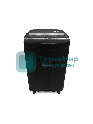 Шредер ГЕЛЕОС УО36-4 (DIN P-4) фрагмент 3,9x30мм, 33 листа (70гр./м²), 36 литров, Уничт.скобы,скрепки,пл.карты,CD.