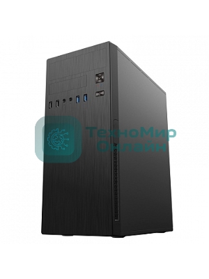 Компьютерный корпус MidiTower Powerman DA812BK черный PM-500ATX-F 2хUSB 2.0+2хUSB 3.0 Audio ATX