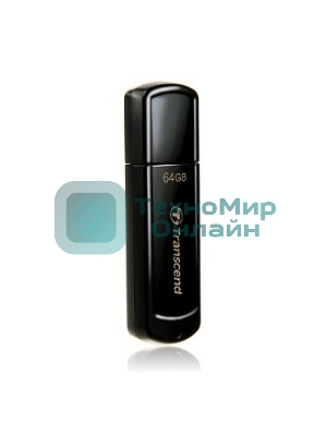 Флешка USB Transcend JetFlash 350 (TS64GJF350), 64Gb, USB 2.0, R/W 15/7, черный