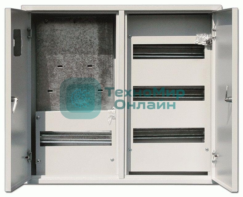 Корпус металлический навесной учетный 2-двер 520х585х160 3-фазн 48мод. DEKraft 30404DEK