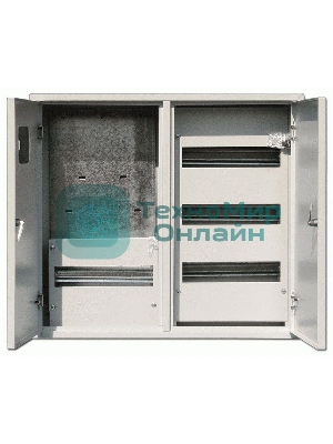Корпус металлический навесной учетный 2-двер 520х585х160 3-фазн 48мод. DEKraft 30404DEK