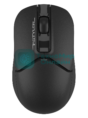 Мышь беспроводная A4Tech Fstyler FG12 черный, 1200 dpi, радиоканал, USB, кнопки - 3