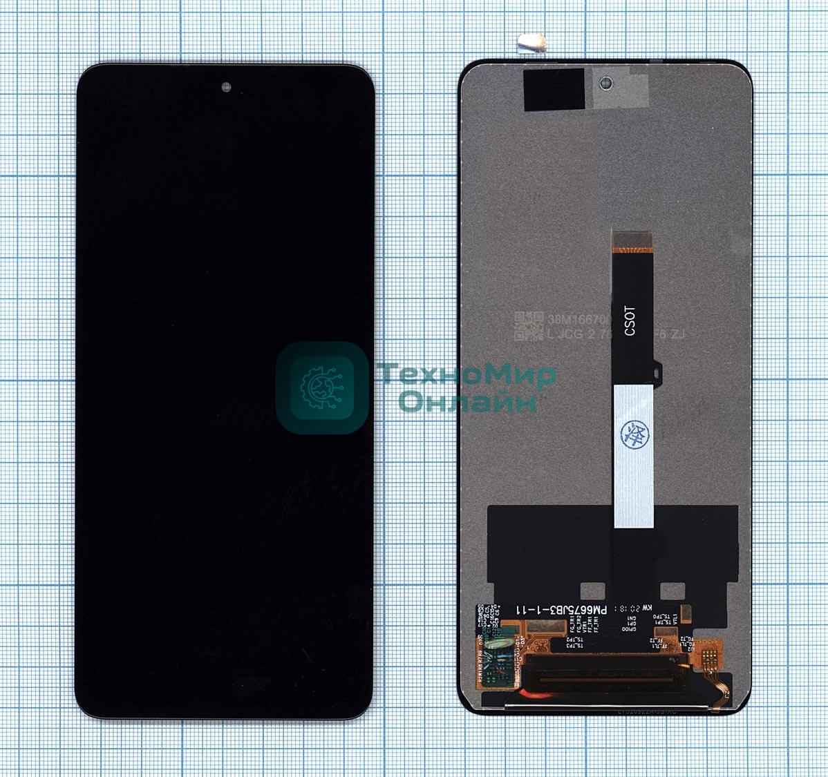 Дисплей для Xiaomi Poco X3 черный